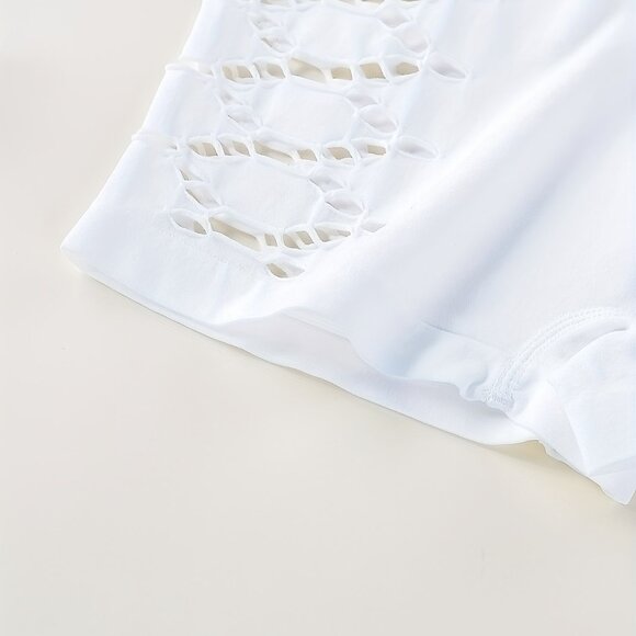 Seamless Hollow Out Boyshorts - Picture 6 of 7